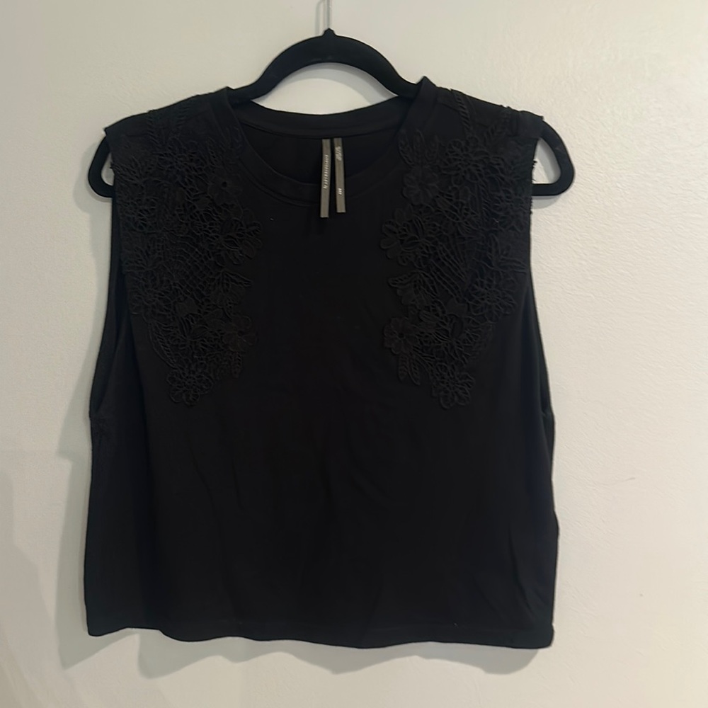 Anthropology embroidered tank